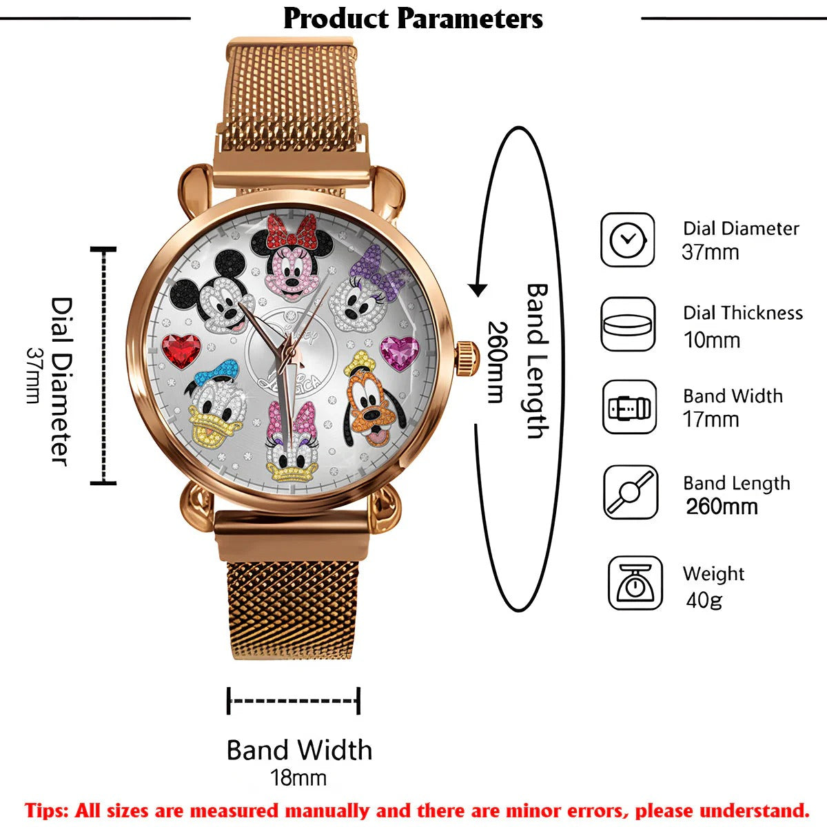 Magical World 2 - Personalized Mouse Women Hand Watch