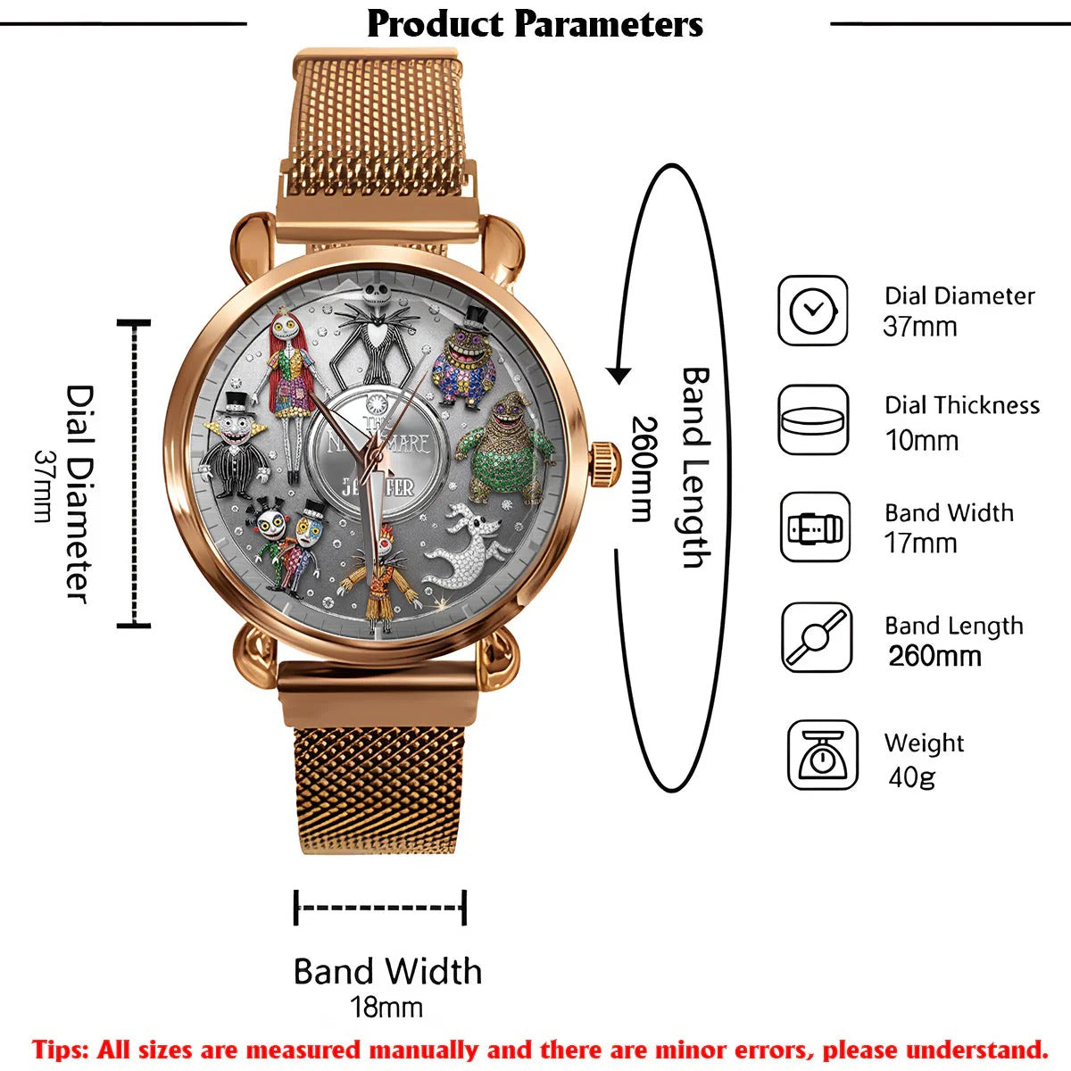 The Nightmare - Personalized Nightmare Women Hand Watch