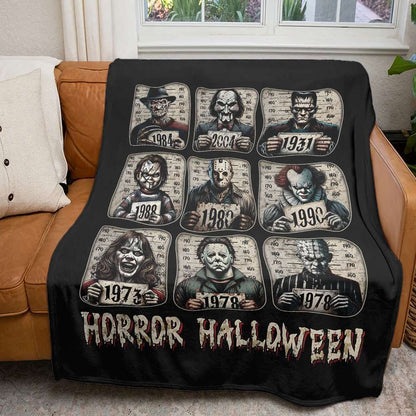 Horror Characters Blanket - Spooky Gifts For Horror Fans