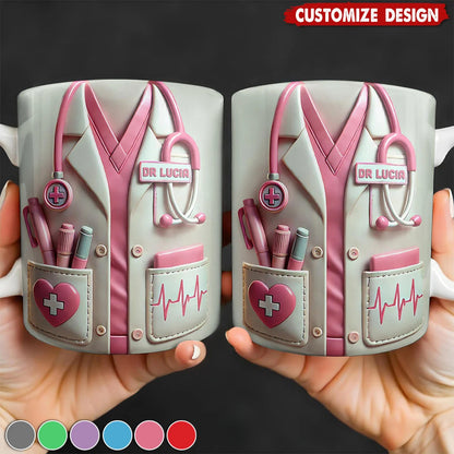 Medical Appreciation Design With Stethoscope - Personalized Coffee Mug