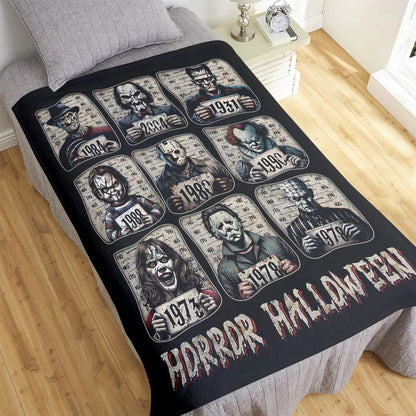 Horror Characters Blanket - Spooky Gifts For Horror Fans