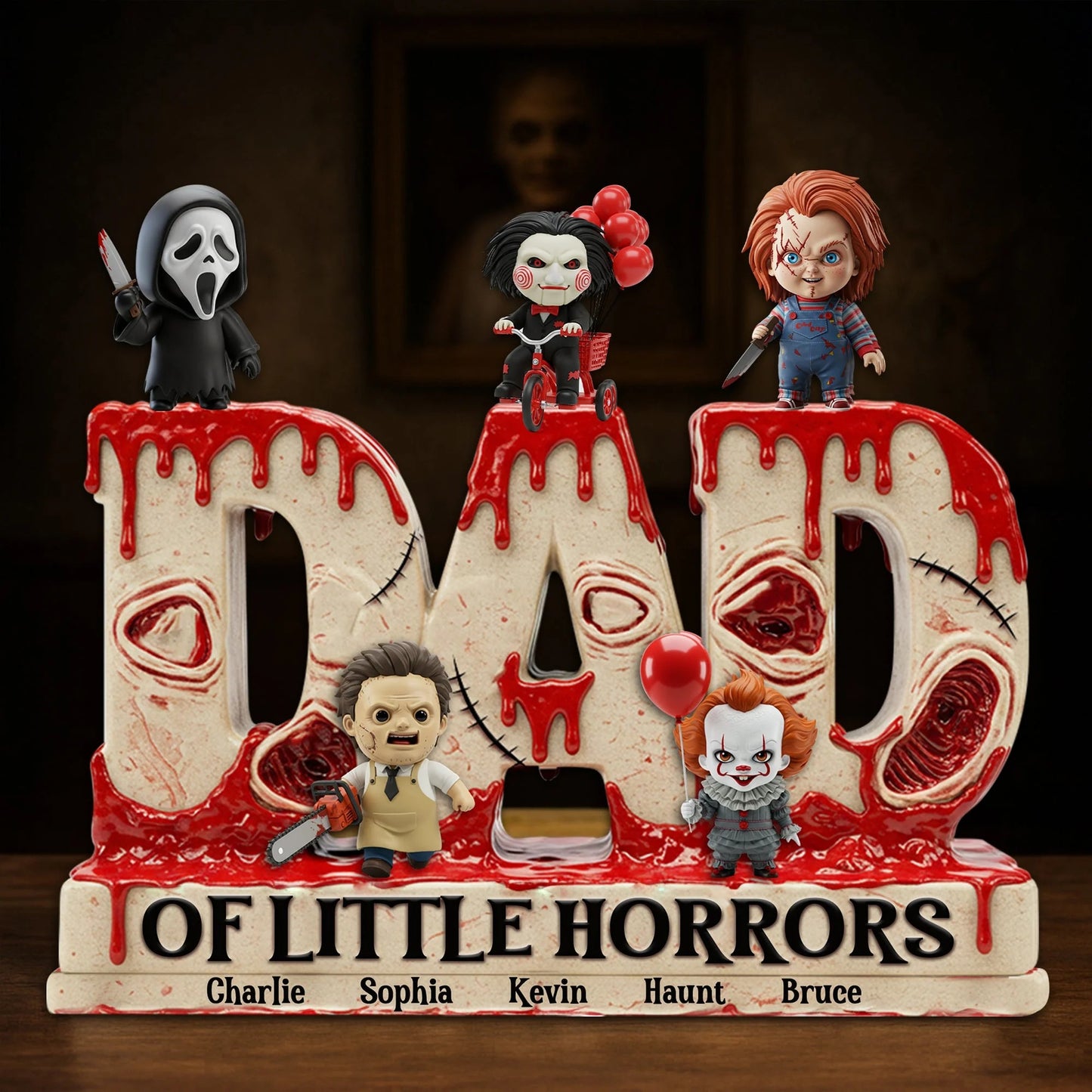Horror Dad Acrylic Acrylic Plaque - Personalized Gift For Father