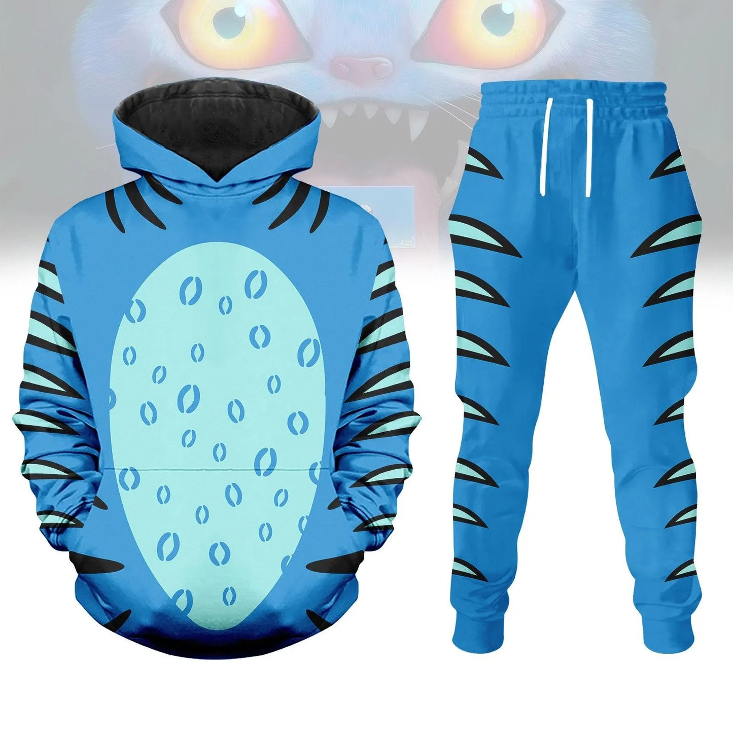 Kpop Demon Hunters Costume Hoodie Sweatpant, Derpy Tiger Costume Hoodie, Huntrix Kpop Movie Outfits