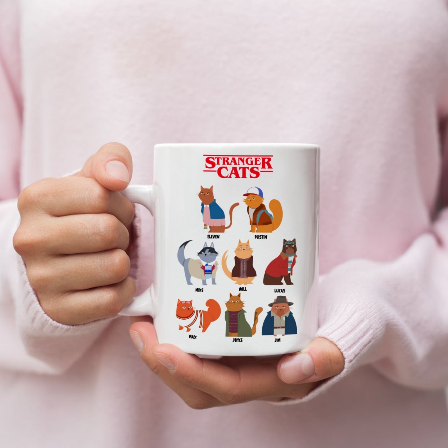 Mystery Cats Crew – Personalized Funny Adventure Parody Accent Mug