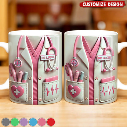 Medical Appreciation Design With Stethoscope - Personalized Coffee Mug