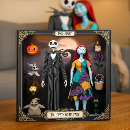 Spooky Couple Plaque - Personalized Gifts For Couple