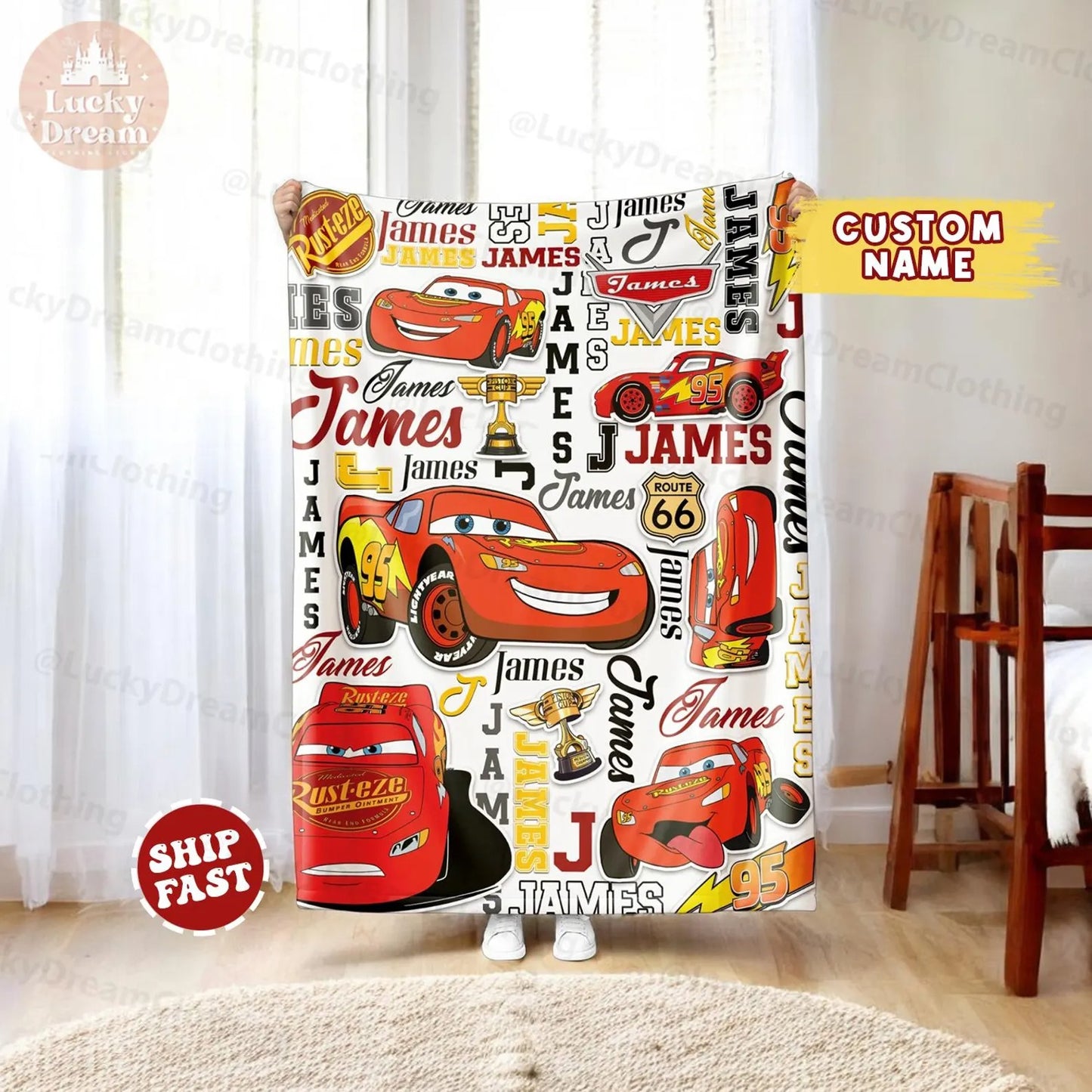 Racing Cars - Personalized Cars Blanket