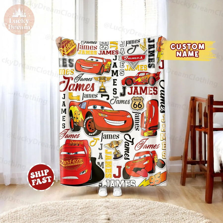 Racing Cars - Personalized Cars Blanket