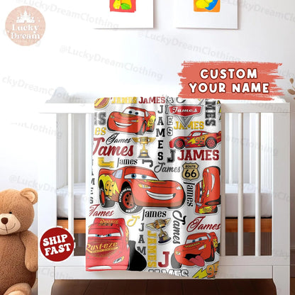 Racing Cars - Personalized Cars Blanket