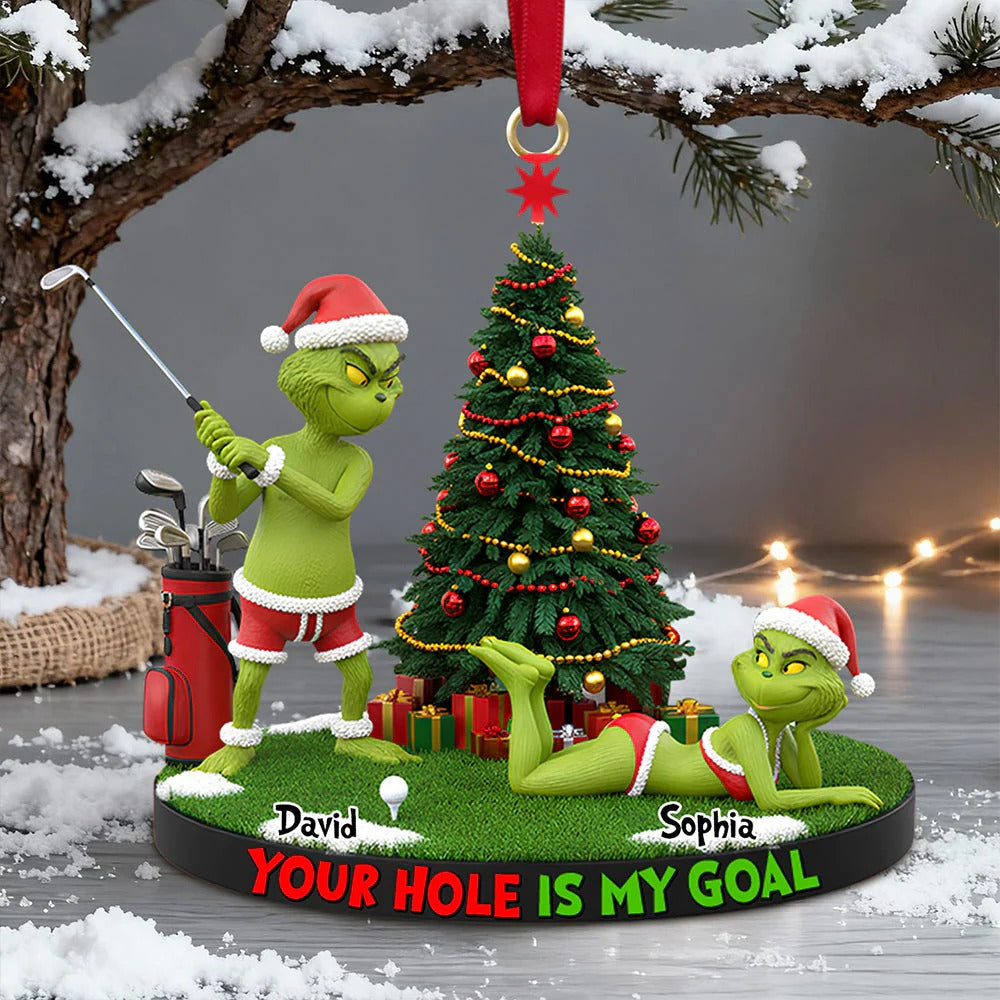 Your Hole Is My Goal Christmas Ornament Personalized Gifts