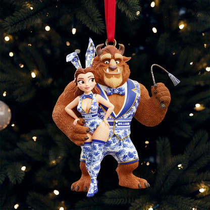 Cheeky Fairytale Couple Ornament - Personalized Gifts For Couple