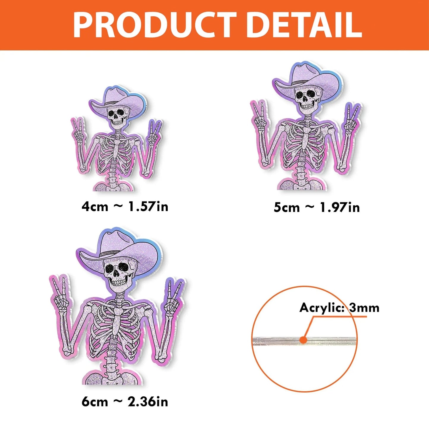 Skeleton Cowboy Badge Reel, Funny Badge Reel, RN Id Holder