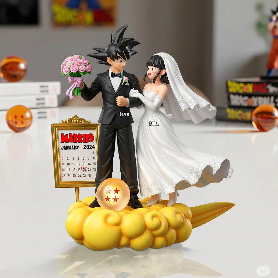 Couple Wedding Day Acrylic Plaque - Personalized Gifts For Couple