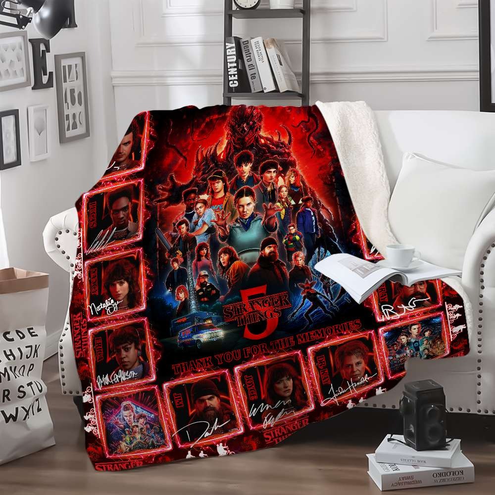 Thank You for the Memories 2 - Personalized Strange Movie Series Blanket