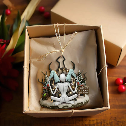Naughty Skull Couple Ornament - Personalized Christmas Gift For Couples