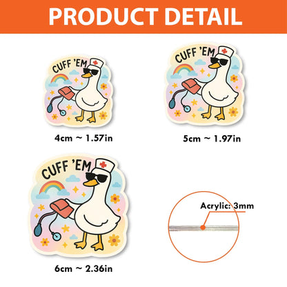 Funny Goose Badge Reel, Nurse ID Badge Holder