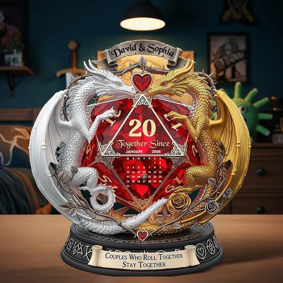 Fantasy Role-playing Game Fan Acrylic Plaque - Personalized Gifts For Couple