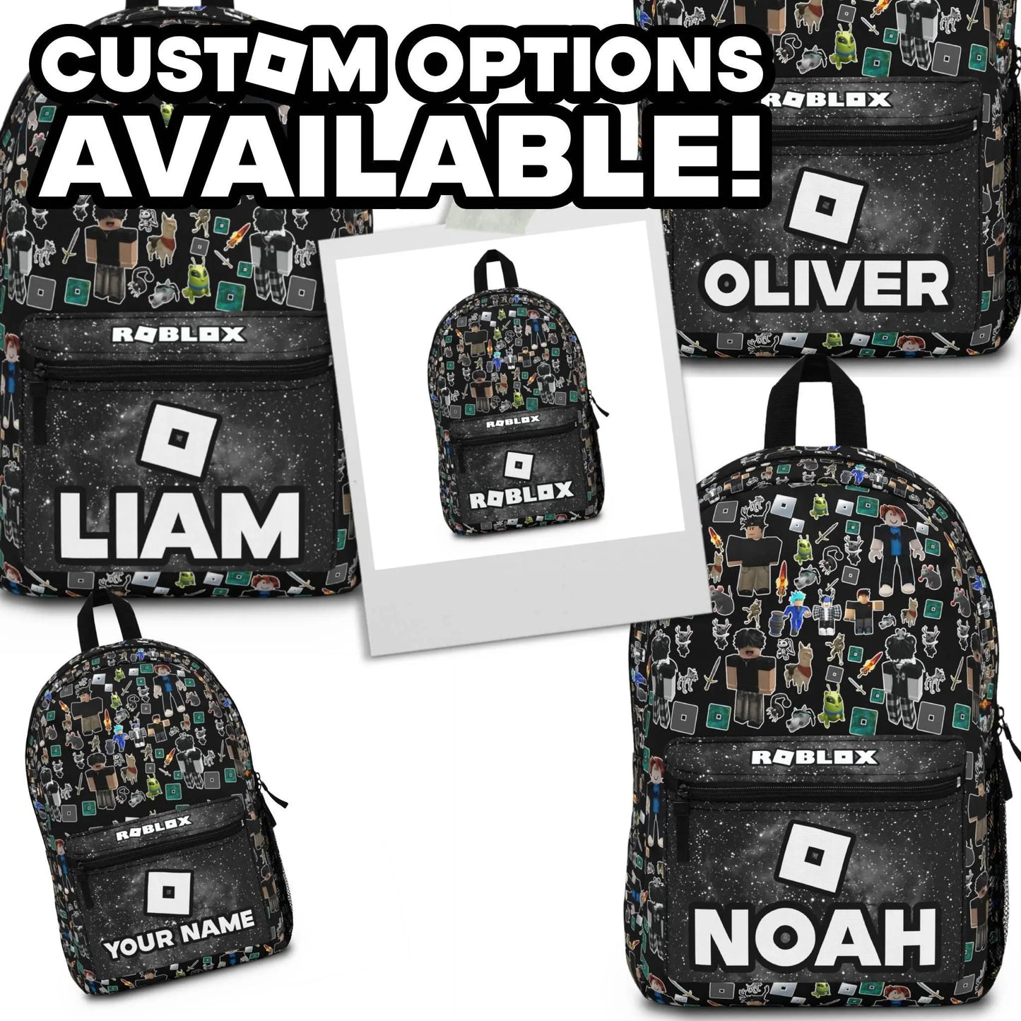 Explore the Galaxy – Personalized Gaming Characters Custom Backpack
