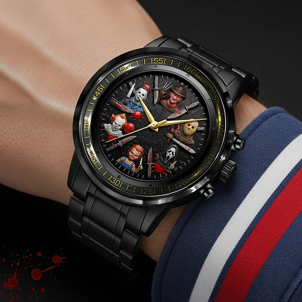 Horror Men's Watch, Personalized Gifts For Horror Movie Fans