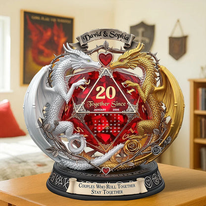 Fantasy Role-playing Game Fan Acrylic Plaque - Personalized Gifts For Couple