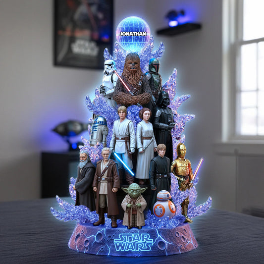 Epic Heroes - Personalized The Force Custom Shaped Acrylic Plaque