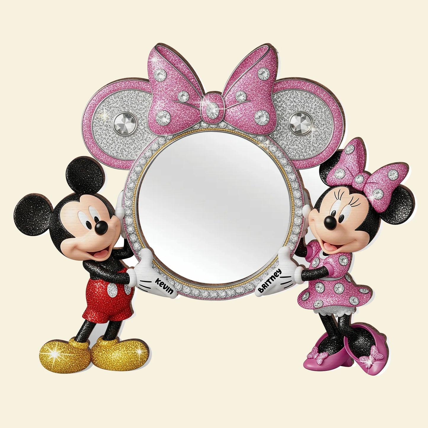 Sweet Couple Wall Hanging Mirror Personalized Gifts For Couple