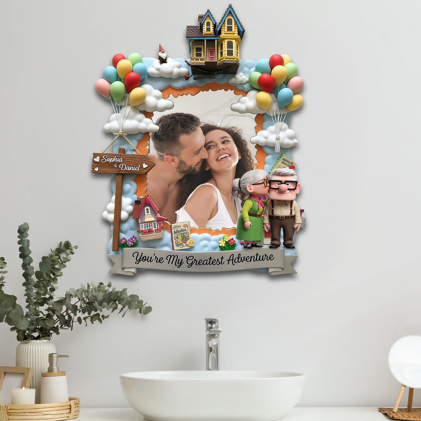 Old Couple Mirror - Personalized Gifts For Couple