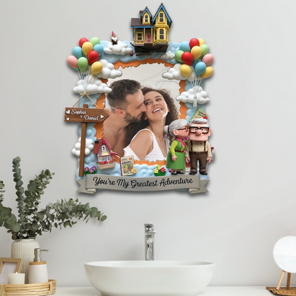 Old Couple Mirror - Personalized Gifts For Couple