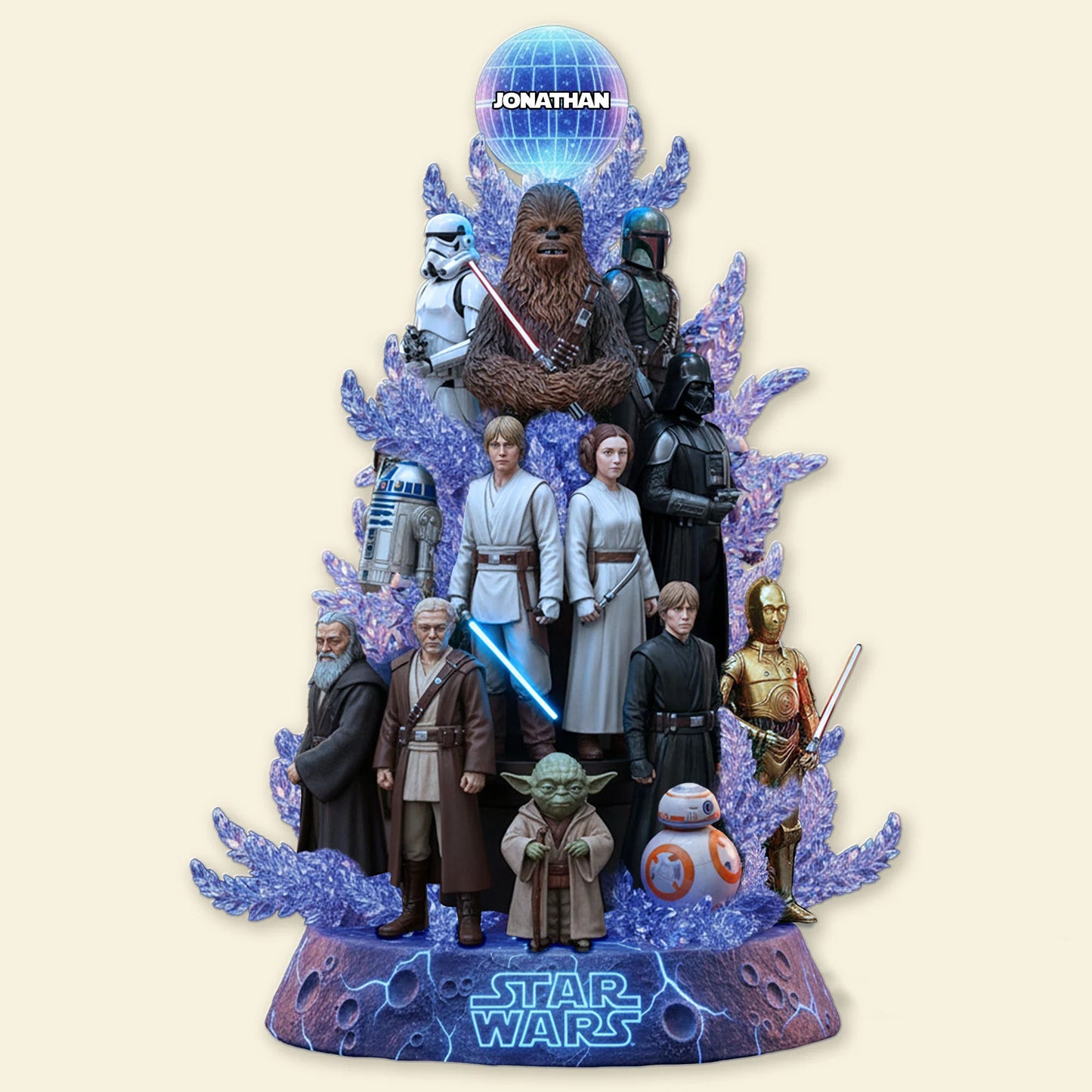 Epic Heroes - Personalized The Force Custom Shaped Acrylic Plaque