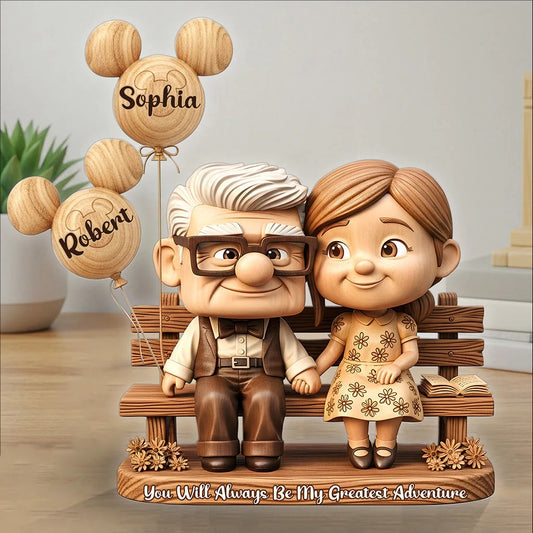 You Are My Greatest Adventure - Personalized Mouse Custom Shaped Acrylic Plaque