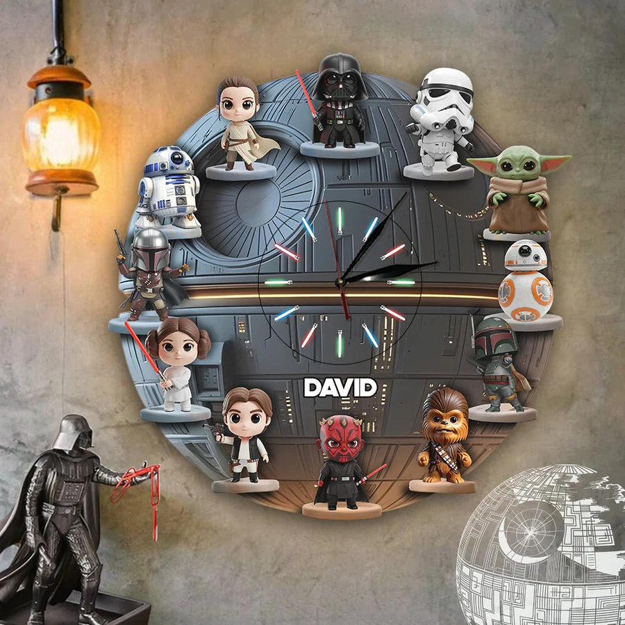 The Strong Force - Personalized The Force LED Light Wall Clock