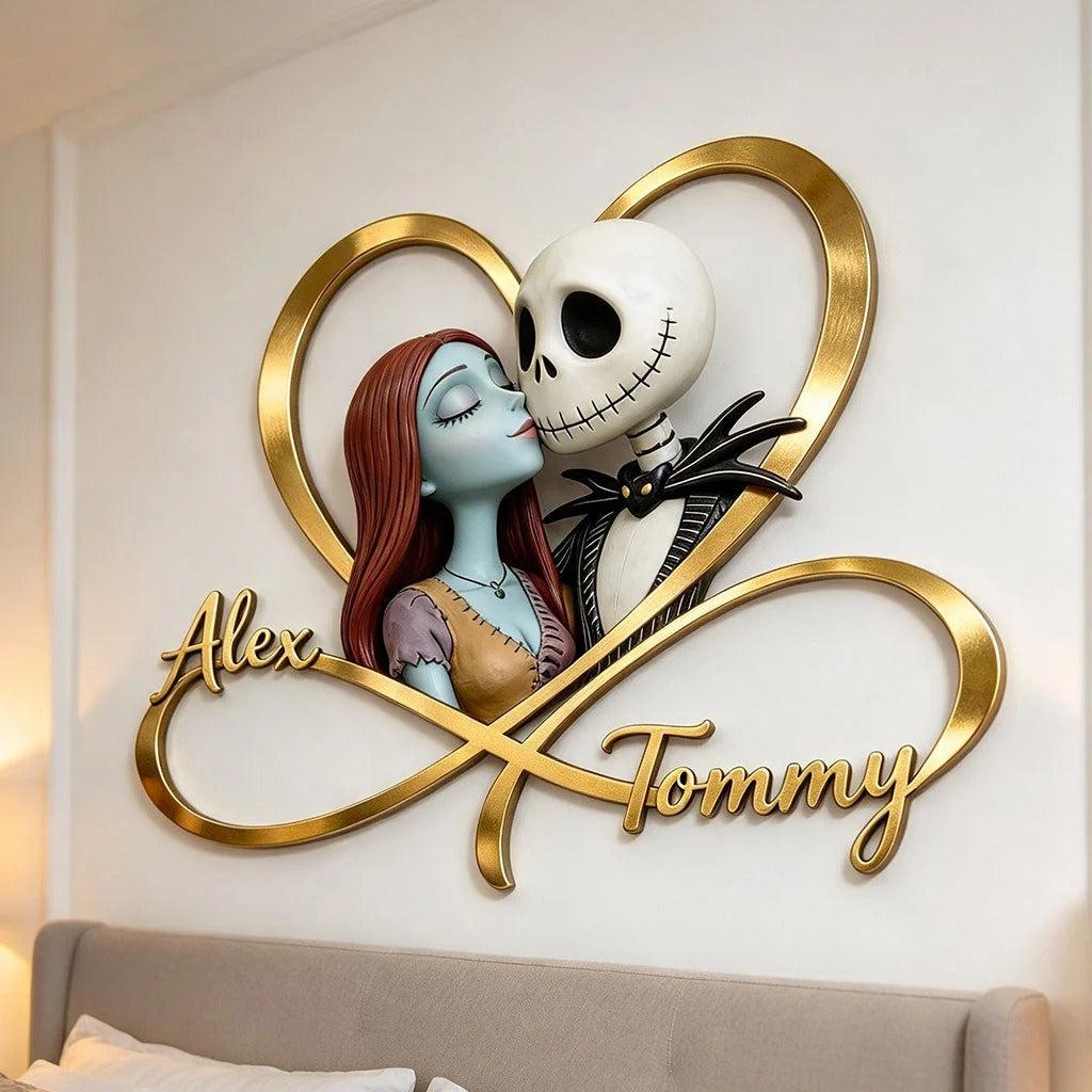 We're Simply Meant To Be - Personalized Nightmare Metal Sign