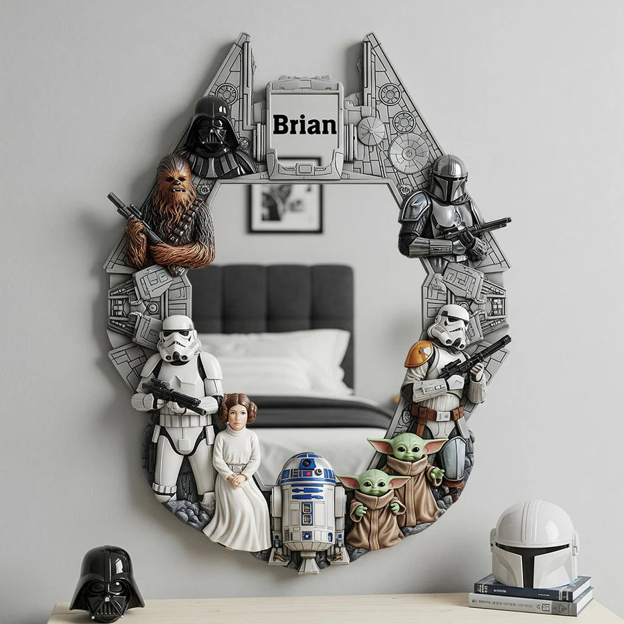 The Strong Force - Personalized The Force Wall Hanging Mirror