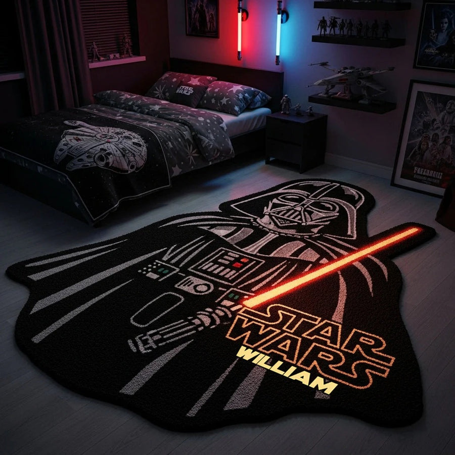 Strong Warrior - Personalized The Force Shaped Doormat/ Rug