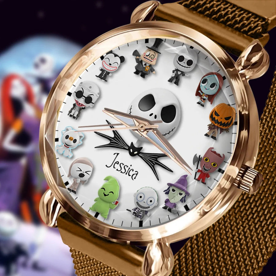 Spooky Pumpkin King - Personalized Nightmare Women Hand Watch