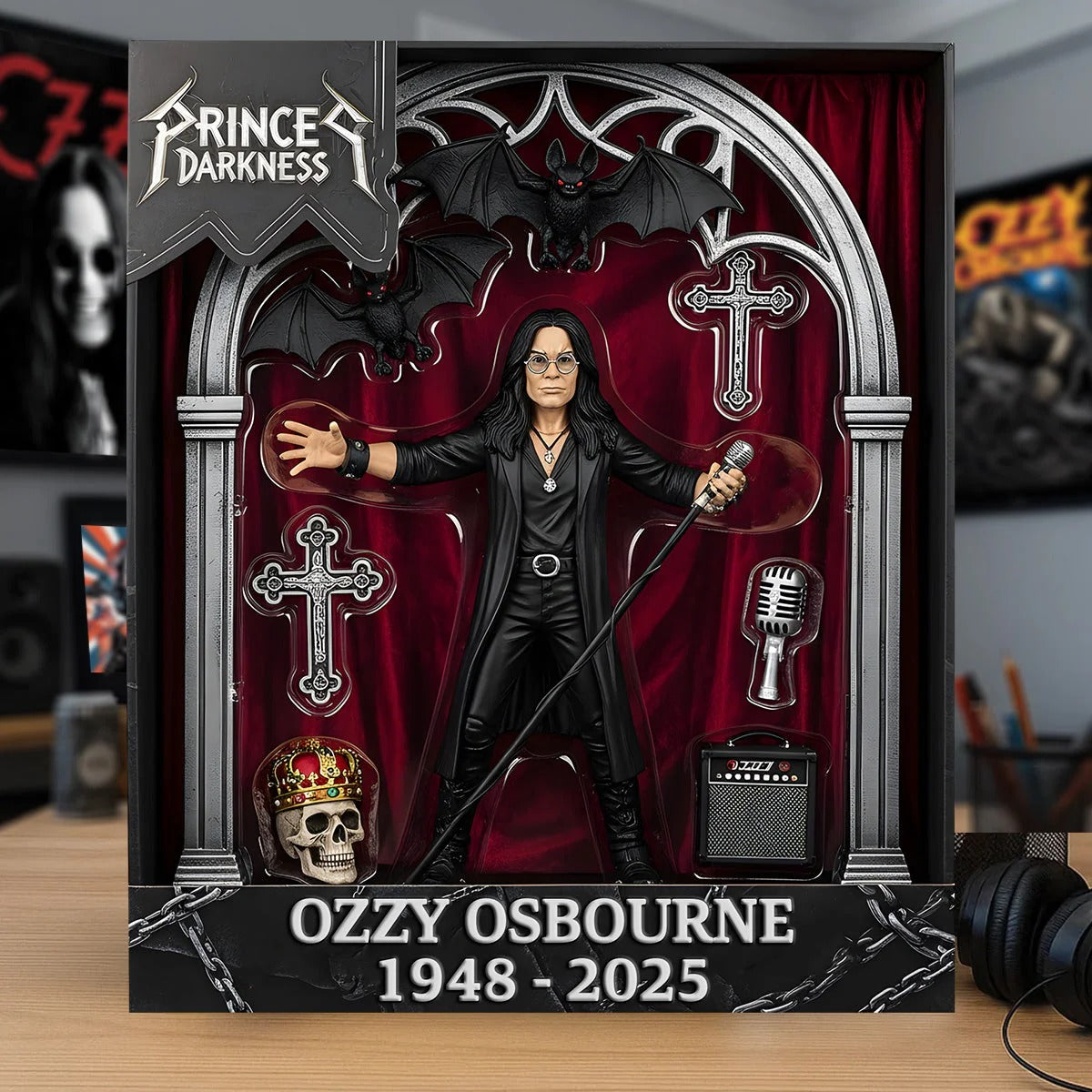 RIP Prince Of Darkness - Trending Custom Shaped Acrylic Plaque