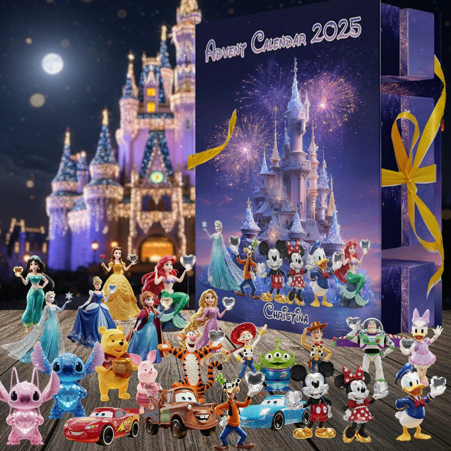 Magical Time - Personalized Mouse Folded Advent Calendar With Ornaments