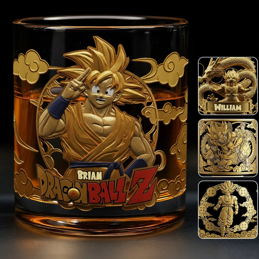 The Seven Balls - Personalized Seven Balls Whiskey Glass