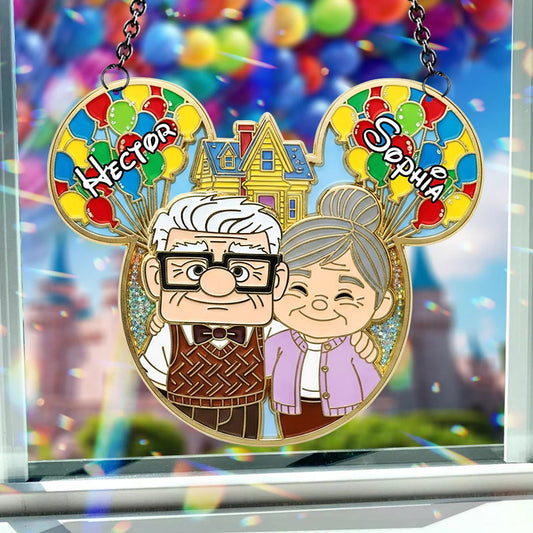 You Are My Greatest Adventure 2- Personalized Couple Window Hanging Suncatcher Ornament