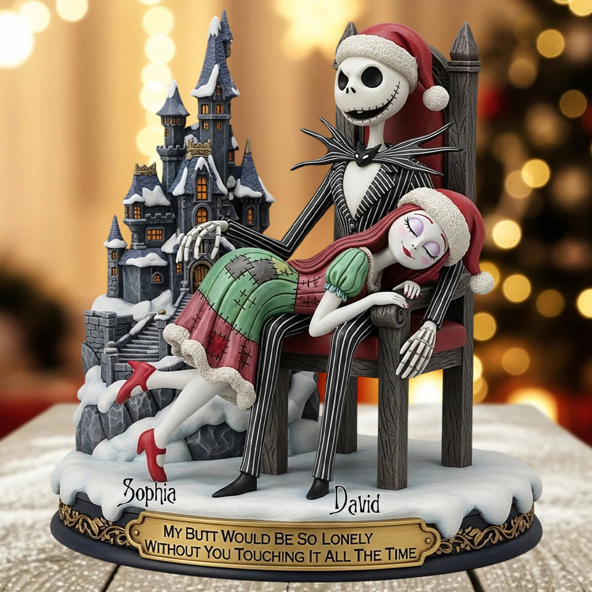 My Butt Would Be So Lonely Without You Touching It All The Time - Personalized Nightmare Custom Shaped Acrylic Plaque