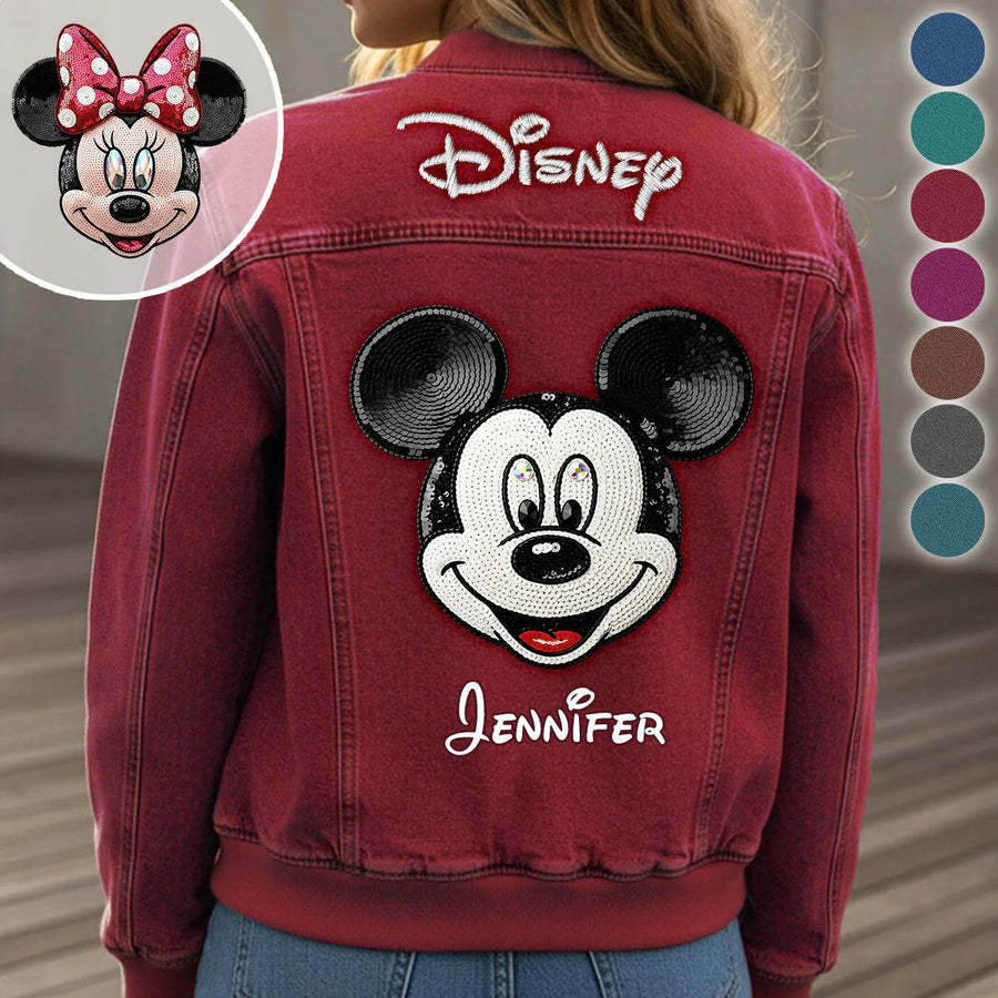 Dream Magic Custom Name - Personalized Mouse Bomber Jacket
