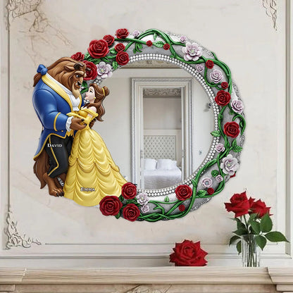 Tale As Old As Time - Personalized Mouse Wall Hanging Mirror