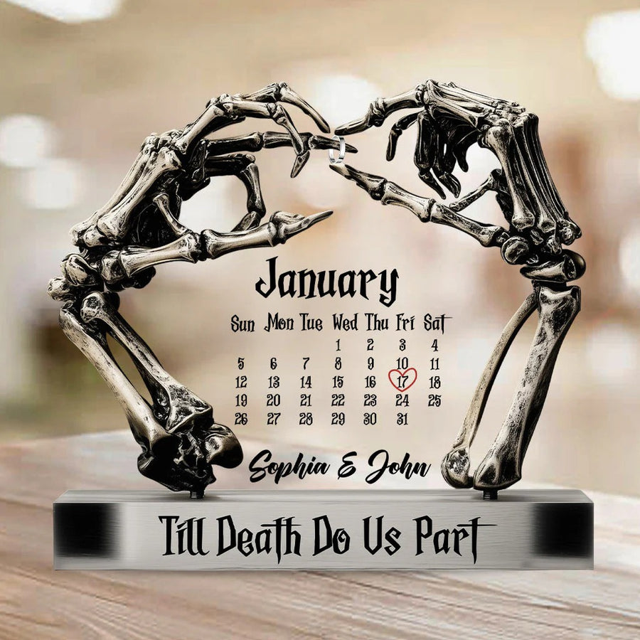 Til Death Do Us Part 4 - Personalized Couple Custom Shaped Acrylic Plaque