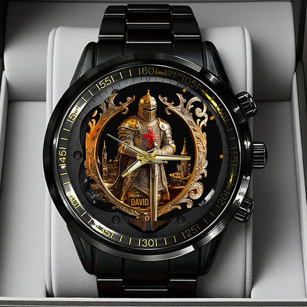 Knight Of God - Personalized Christian Hand Watch