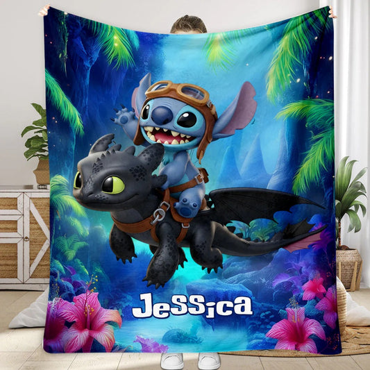 Two Little Monsters - Personalized Ohana Blanket