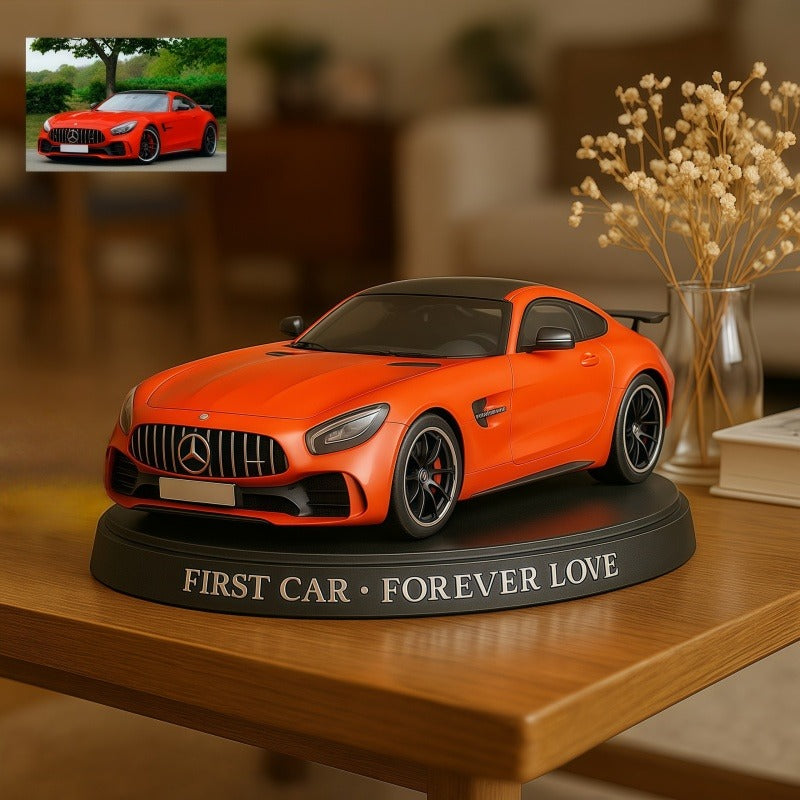 Custom Your Car Photo Cartoon Style Acrylic Plaque