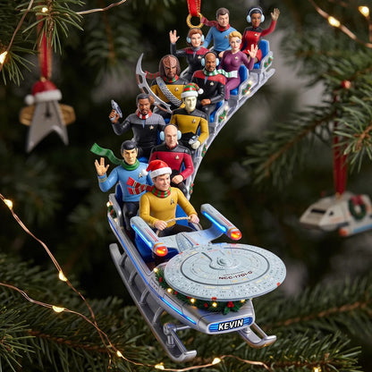 Fun Warp Speed On Snow Ornament, Personalized Gift