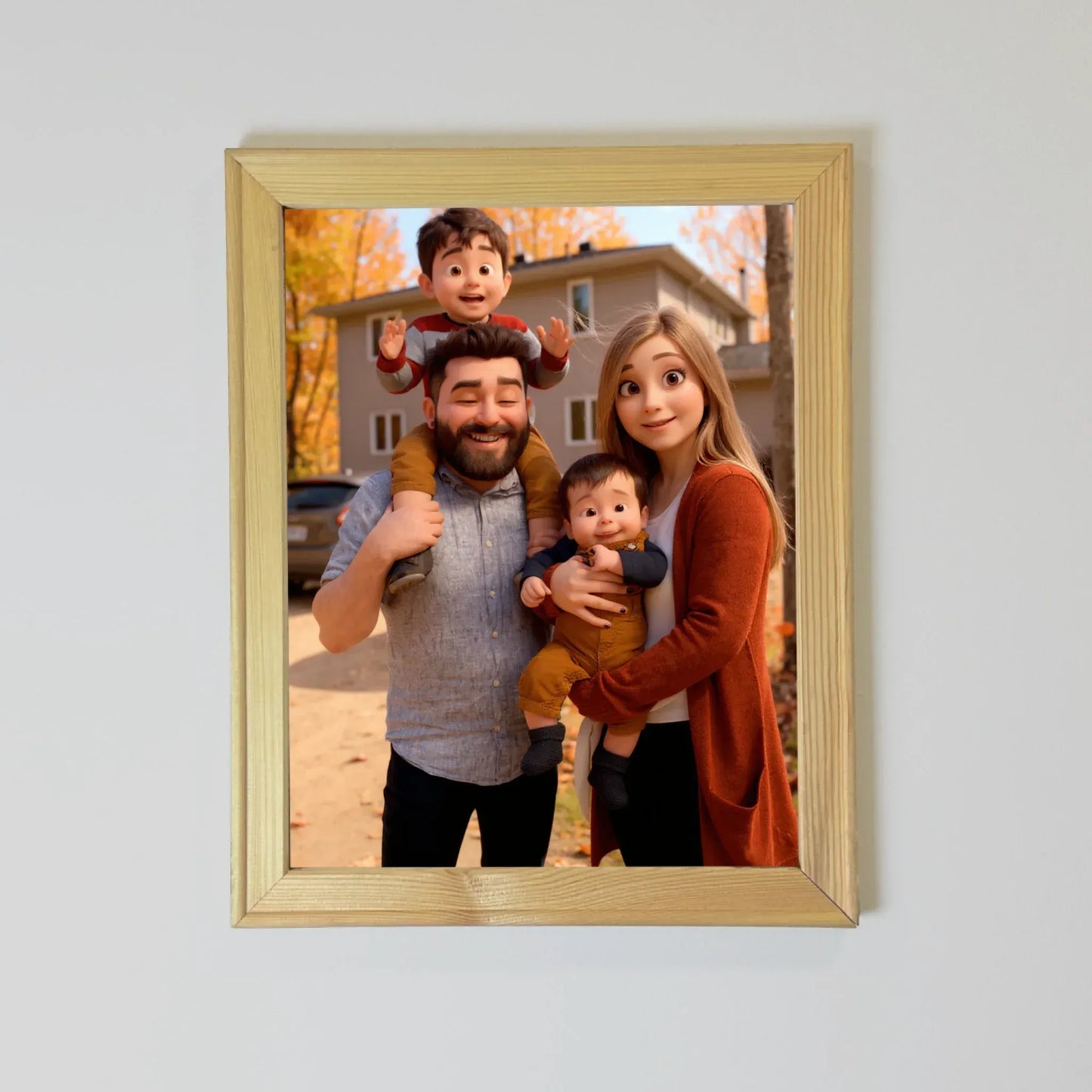 Vertical Canvas Print In A Fairytale Animation Style
