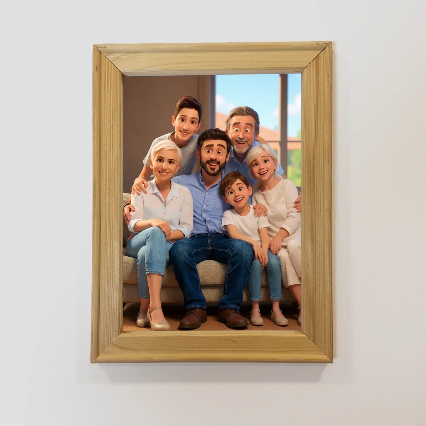 Vertical Canvas Print In A Fairytale Animation Style