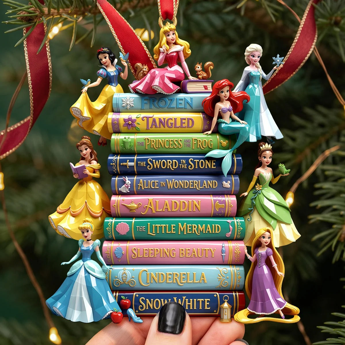 Lovely Fairy Tale Princesses Acrylic Ornament - Personalized Christmas Gifts